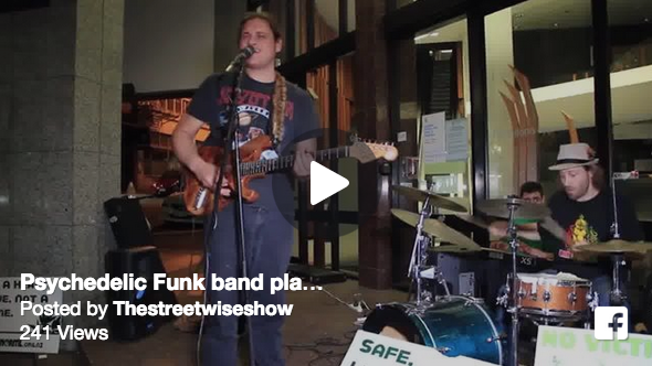 We jammed in the front doorway of AKL District Court