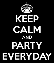 keep calm and party